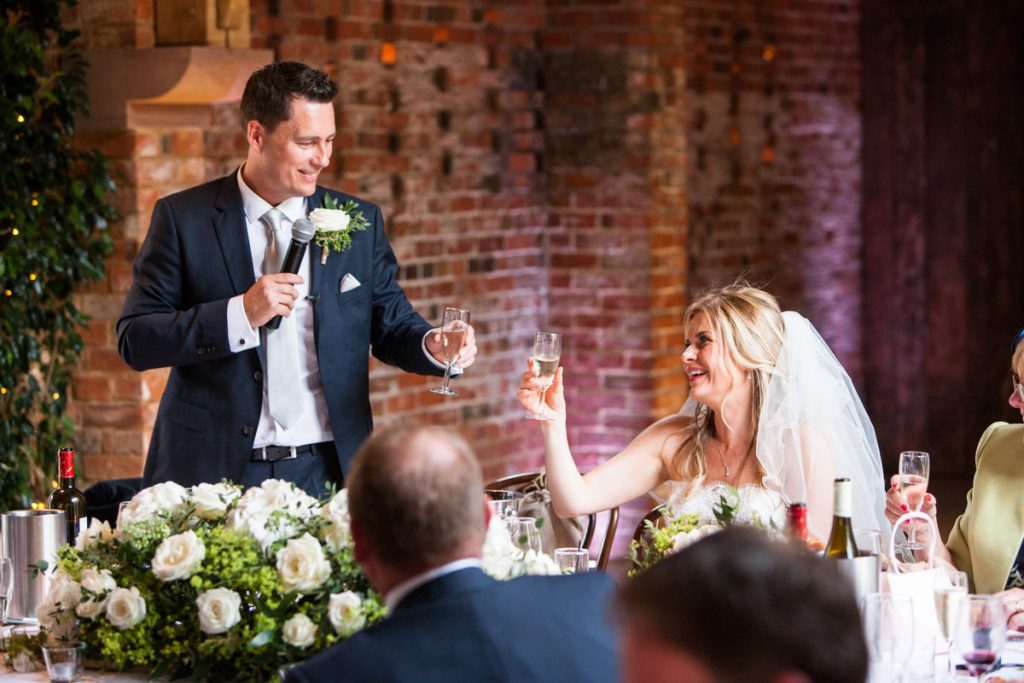 Stunning wedding photography ideas during the reception at Shustoke Barn