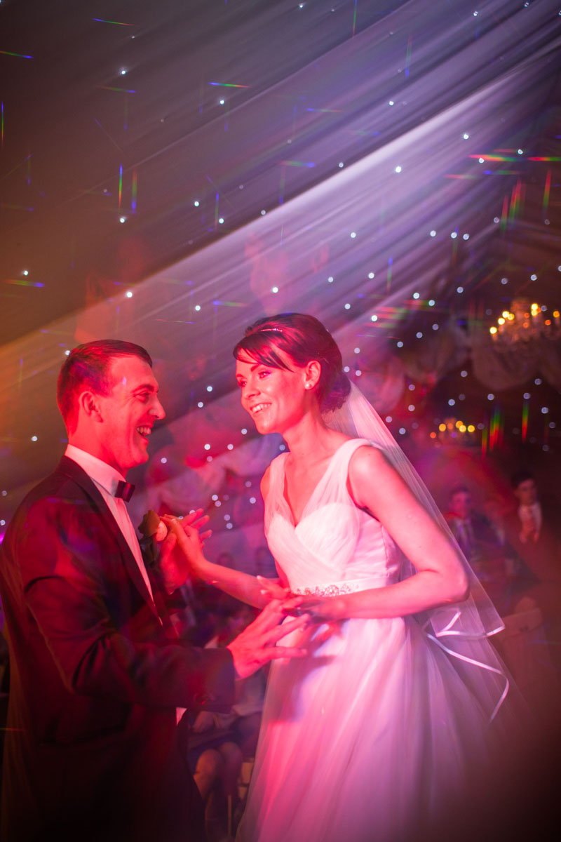 Wedding photography idea during the first dance at The School House, Lichfield